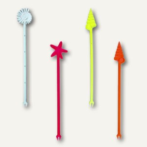 Papstar Longdrink-Sticks "Meeresfrüchte", 18.5cm, fbg sortiert, 1.000 St., 16760