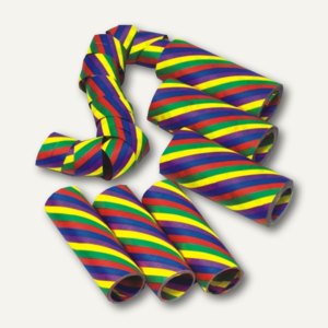 PAPSTAR Luftschlangen 10x10 Pack | 4 M Länge, Schwer Entflammbar | Für Partys & Feiern | 100 Stück Im Karton