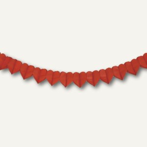 Papstar Motiv-Girlande "Herz", L 4 m, rot, 10er-Pack, 19243 Papstar Motiv-Girlande "Herz", L 4 m, rot, 10er-Pack, 19243