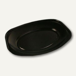 Papstar Servierplatten, 44.5 x 30.5 x 3.5 cm, schwarz laminiert, 90 Stück, 81918