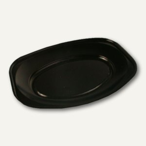 Papstar Servierplatten, 35 x 24.5 x 3 cm, schwarz laminiert, 90 Stück, 81917