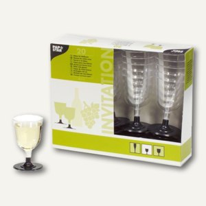 Weißweingläser "Invitation", 0.1 l, Ø 6.7 cm, Polystyrol, glasklar, 100 St.