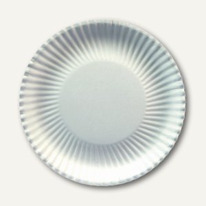 Papstar Pappteller tief, Ø 23 cm, 3 cm hoch, weiß beschichtet, 500 Stück, 11320