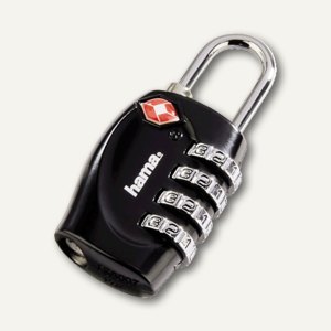 Hama TSA-Zahlengepäckschloss, schwarz, 105321