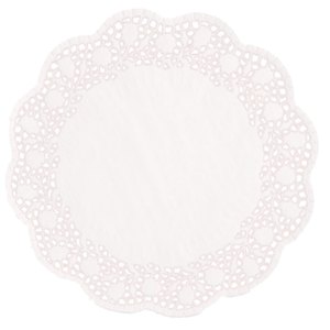 Papstar Tortenspitzen, rund, Ø 38 cm, weiß, 1.000er-Pack (4x 250), 18274