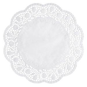 Papstar Tortenspitzen, rund, Ø 38 cm, weiß, 2.000er-Pack (20x 100), 12266