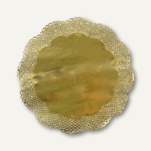 Papstar Tortenspitzen, rund, Ø 36 cm, gold, 100er-Pack, 14356