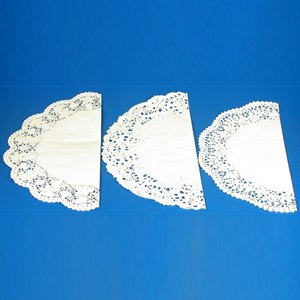 Papstar Tortenspitzen, rund, 3 Größen/Ø: 35, 36, 37 cm, weiß, 150 St., 12711