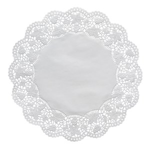 Papstar Tortenspitzen, rund, Ø 34 cm, weiß, 2.000er-Pack (8x 250), 18272