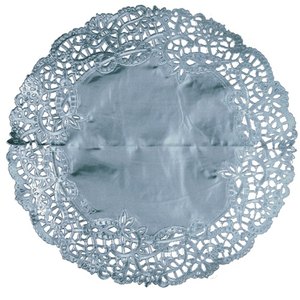 Papstar Tortenspitzen, rund, Ø 36 cm, silber, 100er-Pack, 14355