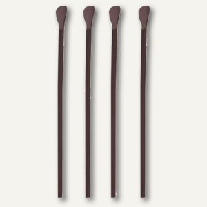 Papstar Trinkhalme mit Löffel Ø 6 mm, 20 cm lang, schwarz, 3.300 Stück, 81861