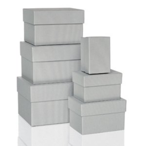 Rössler Papier Aufbewahrungsbox DIN A4 - Powder Farbe, Rechteckige Kartonage