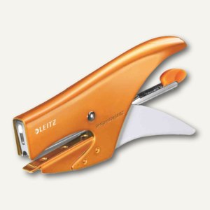 Heftzange WOW, Heftleistung 15 Blatt, inkl. 1.000 Klammern, metallic-orange