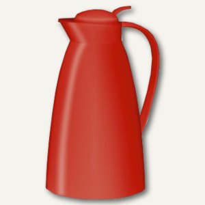 Alfi Thermoskanne Eco, Inhalt 1 Liter, Einhand-Ausgießtaste, feuerrot, 825037100