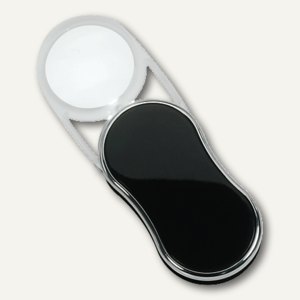 Ecobra LED-Einschlaglupe, 3-fach, Linse/Ø: 35 mm, schwarz, 828340