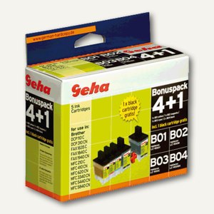 Tintenpatronen 5er Pack CMYK für Brother LC900