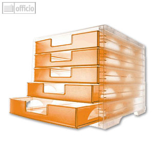 Styro Bürobox LightBox mit 5 Schubladen