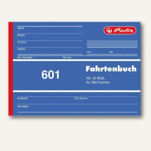 Formularbuch Fahrtenbuch 601