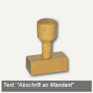 Vorgangsstempel Abschrift an Mandant