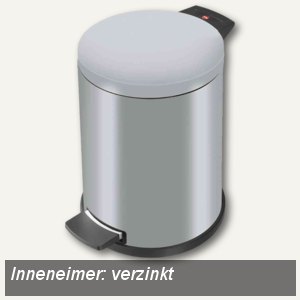 Tret-Abfallsammler ProfiLine Solid 14, Stahlblech, Inneneimer verzinkt, silber,