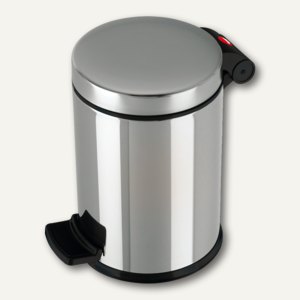 Hailo Tret-Kosmetikeimer ProfiLine Solid 4, 4 Liter, Edelstahl, 0704-060