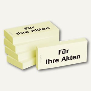 Haftnotizen bedruckt: Für Ihre Akten