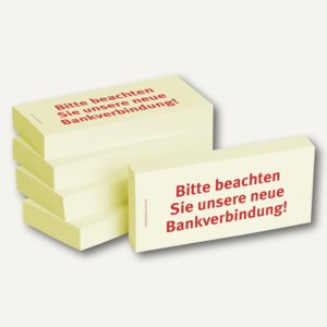 Haftnotizen Bitte beachten Sie unsere neue Bankverbindung