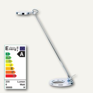 Alco Design LED-Tischleuchte 9156, 6 Watt, Höhe: 56 cm, chrom, 9156