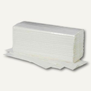 Handtuchpapier Ideal, C-Falz, 1-lagig, 250 x 330 mm, Zellstoff, weiß, 3.120 St.