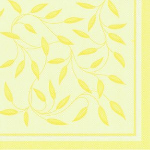 Papstar Servietten ROYAL Collection New Mediterran, 40x40cm,gelb,160St., 81848