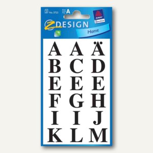 Avery Zweckform Etiketten Aufkleber Sticker Buchstaben schwarz A-Z 36 Stück Avery Zweckform Etiketten Aufkleber Sticker Buchstaben schwarz A-Z 36 Stück