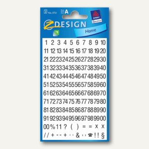 Z-Design Zahlen-Sticker