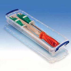 Aufbewahrungsboxen 0.8 Liter, 355 x 100 x 40 mm, transparent, 5 Stück, 4809602