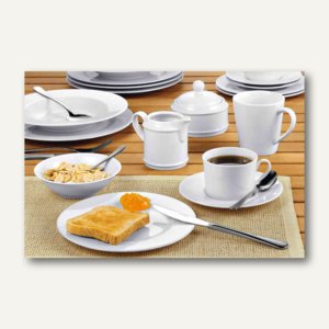 Esmeyer Kombiservice "Heike", 30-teilig, Porzellan, weiß, 433-211