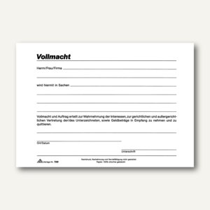 Vollmacht allgemein
