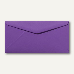 Briefumschläge 110 x 220 mm DL nassklebend ohne Fenster violett 500St.