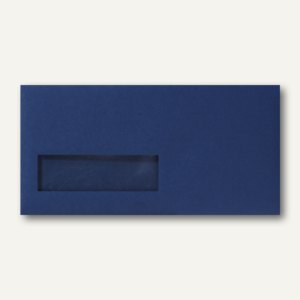Briefumschläge 110x220mm DL nassklebend Fenster links 30x100mm blau 500St.