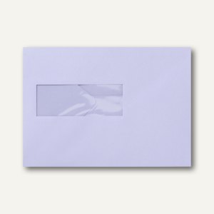 Farbige Briefumschläge 156x220mm nasskleb. Fenster li 40x110mm lavendel 500St.