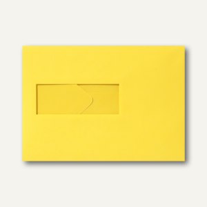 Farbige Briefumschläge 156x220mm nasskleb. Fenster li 40x110mm butt.gelb 500St.