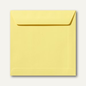 Farbige Briefumschläge 190 x 190 mm nassklebend ohne Fenster kanariengelb 500 St.