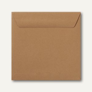 Farbige Briefumschläge 190 x 190 mm nassklebend ohne Fenster braun 500 St.