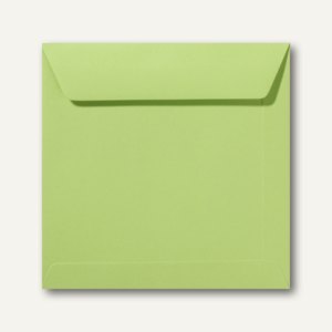 Farbige Briefumschläge 190 x 190 mm nassklebend ohne Fenster lindgrün 500 St.