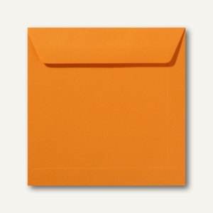 Farbige Briefumschläge 190 x 190 mm nassklebend ohne Fenster grellorange 500 St.