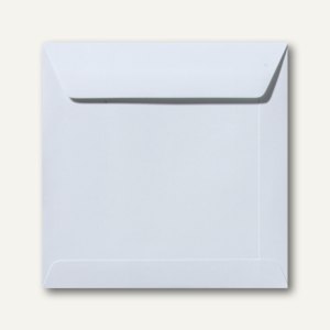Farbige Briefumschläge 190 x 190 mm nassklebend ohne Fenster silbergrau 500 St.