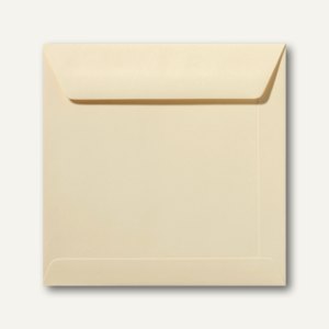 Farbige Briefumschläge 190 x 190 mm nassklebend ohne Fenster chamois 500 St.