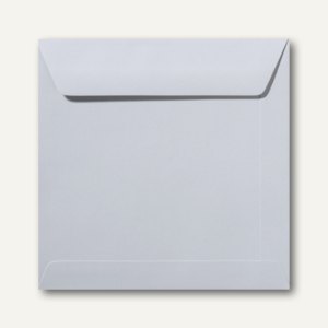 Farbige Briefumschläge 190 x 190 mm nassklebend ohne Fenster delfingrau 500 St.
