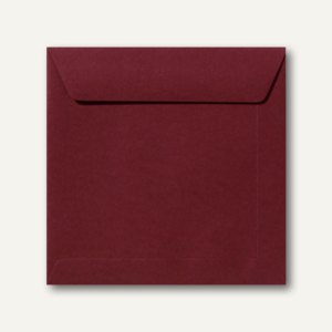 Farbige Briefumschläge 190 x 190 mm nassklebend ohne Fenster dunkelrot 500 St.