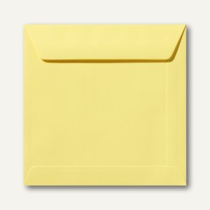 Farbige Briefumschläge 220 x 220 mm nassklebend ohne Fenster kanariengelb 500St.