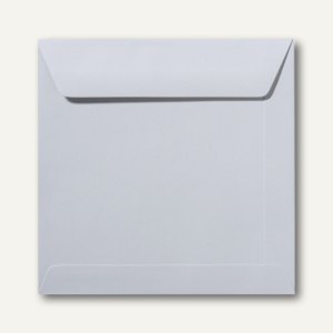 Farbige Briefumschläge 220 x 220 mm nassklebend ohne Fenster delfingrau 500St.