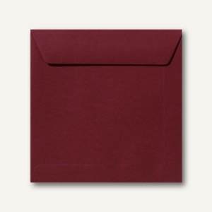 Farbige Briefumschläge 220 x 220 mm nassklebend ohne Fenster dunkelrot 500St.